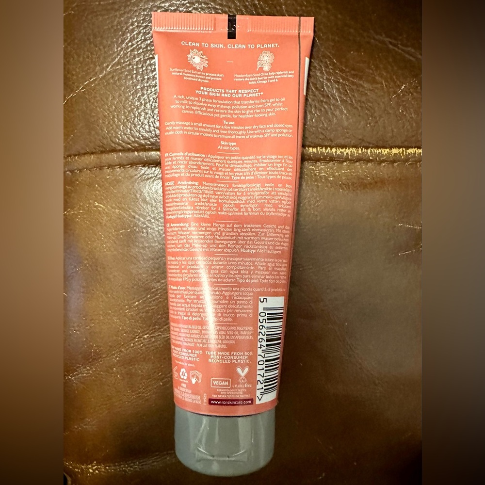 REN Perfect Canvas Clean Jelly Oil Cleanser NEW - Picture 2 of 11